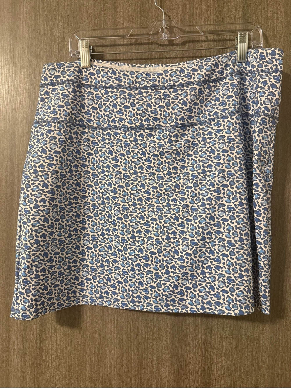 Blue Leopard Print Women's Skort NWOT
